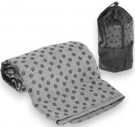 Полотенце спортивное Yoga Mat Towel из микрофибры 63x183 см серый EasyFit