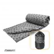 Рушник спортивний Yoga Mat Towel з мікрофібри 63x183 см сірий EasyFit