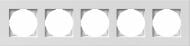 Рамка пятиместная TEM Logiq универсальная белый OF50PW-U