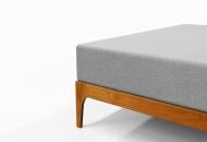 Простынь трикотажная на резинке Jersey 200x200 см серый Ю-ТЕК