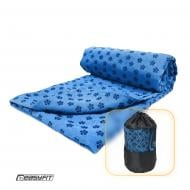 Рушник спортивний Yoga Mat Towel з мікрофібри 63x183 см синій EasyFit