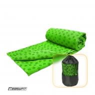 Рушник спортивний Yoga Mat Towel з мікрофібри 63x183 см зелений EasyFit