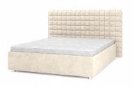 Кровать SOFYNO Квадро Люкс Алексис 03 + каркасный матрац Боннель 180x200 см бежевый