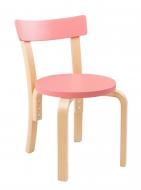 Стульчик для детей Bambi бук/розовый light pink