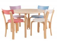 Стільчик для дітей Bambi бук/рожевий light pink