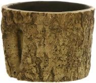 Кашпо декоративное Engard Тополь круглый 7,3 л светло-коричневый (JHW-07)