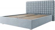 Кровать SOFYNO Квадро Люкс Фенси 90 + каркасный матрац Боннель 160x200 см светло-серый Кровать SOFYNO Квадро Люкс Фенси 90 + каркасный матрац Боннель 160x200 см светло-серый