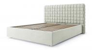 Кровать SOFYNO Квадро Люкс Фенси 83 + каркасный матрац Боннель 160x200 см бежевый