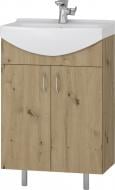 Тумба напольная Грейд Артик 55 дуб артизан под умывальник Cersania 55