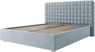 Кровать SOFYNO Квадро Люкс Фенси 90 + каркасный матрац Боннель 180x200 см светло-серый Кровать SOFYNO Квадро Люкс Фенси 90 + каркасный матрац Боннель 180x200 см светло-серый