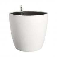 Вазон пластиковый пластик Brussel round круглый белый 3,3 л Elho (555832)