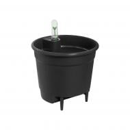 Система автоматического полива пластик Self-watering insert круглый матовый черный Elho (331566)