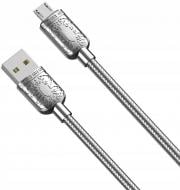 Кабель Xo USB A - Micro B NB216 2.4А 1 м сріблястий