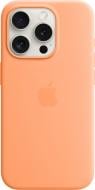 Чехол Apple Silicone Case with MagSafe для Apple iPhone 15 Pro orange sorbet (MT1H3ZM/A)