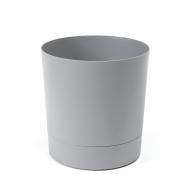 Вазон пластиковый пластик AURA круглый серый 13 л Lamela (9271269)