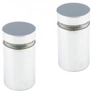 Держатель для стекла дистанционный KR STK 1B 16х25 мм хром комплект 2 шт DC