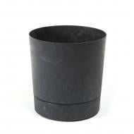 Вазон пластиковый пластик AURA круглый гранитно-черный 4,7 л Lamela (9711246)