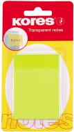 Стикеры 50х75 мм неон желтый 50 листов Kores