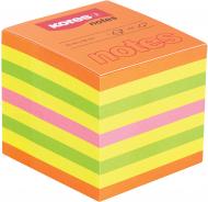 Стикеры 50х50 мм неон микс 400 листов Kores