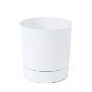Вазон пластиковый пластик AURA круглый белый 4,7 л Lamela (9051243)