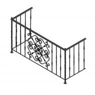 Кованое балконное ограждение БО-32 2000х1050х800 мм