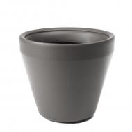 Вазон пластиковый пластик LIMA круглый антрацитовый 86 л Lamela (9826513)