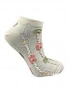 Носки женские Premier Socks Ажурные цветы р.23-25 молочный