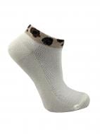 Носки женские Premier Socks Сетка с леопардовым принтом на борту р.23-25 молочный