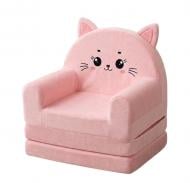 Крісло дитяче PIXIE 2в1 Кіт 63x56x66 см SF-1689S рожеве