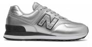 Кроссовки женские зимние New Balance WL574PN2 р.37,5 серебристые