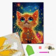 Алмазная мозаика Синеглазый котенок 25х25 см Brushme