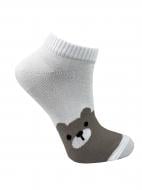 Набір шкарпеток жіночих Premier Socks Короткі з ведмедиками р.23-25 білий із бежевим 2 шт.