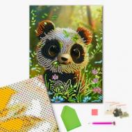 Алмазная мозаика Милая панда 25х25 см Brushme Алмазная мозаика Милая панда 25х25 см Brushme