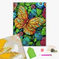 Алмазная мозаика Желтая бабочка 25х25 см BH002 Brushme