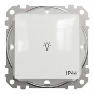 Выключатель кнопочный одноклавишный Schneider Electric Sedna Design без подсветки белый SDD211132