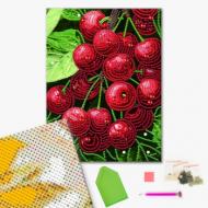 Алмазна мозаїка Соковита вишня 25х25 см Brushme