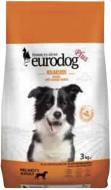 Корм сухой для взрослых собак для всех пород EuroDog со вкусом колбасы Plus 3 кг