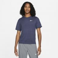 Футболка Nike M NK DF MILER TOP SS CU5992-437 р.2XL фиолетовый