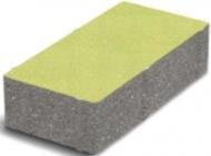 Тротуарная плитка Кирпич 100х200х60 мм оливковый Тротуарная плитка Кирпич 100х200х60 мм оливковый