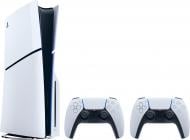 Ігрова консоль Sony PlayStation 5 Slim (2 геймпада Dualsense) white