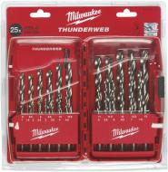Набор сверл по металлу Milwaukee THUNDERWEB HSS-G DIN338 25 шт. 4932352376