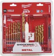 Набор сверл по металлу Milwaukee RedHEX HSS-G TiN 19 шт. 48894760