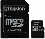 Карта памяти Kingston 16 GB microSDHC class 10 + SD Adapter SDC10/16GB