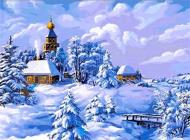 Набір зі стразами на підрамнику Взимку 30x40 см GoToArt Набір зі стразами на підрамнику Взимку 30x40 см GoToArt