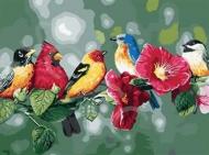 Набор со стразами на подрамнике Поющая семья 40x50 см GoToArt