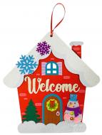 Декорация новогодняя Аплі Краплі Дом из МДФ «Новогодний»