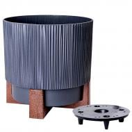 Вазон пластик Осло зі вставкою та декор. підставкою d20 см круглий граніт 3,8 л Алеана Вазон пластик Осло зі вставкою та декор. підставкою d20 см круглий граніт 3,8 л Алеана