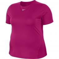 Футболка Nike W NP TOP SS ALL OVER MESH PLUS AV9731-615 р.3X розовый