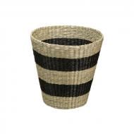 Корзина TEA Vester плетеная руглая S, 25х24 см серый/черный