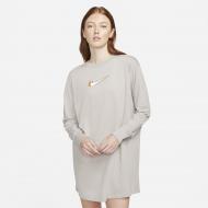 Платье Nike W NSW LS DRESS PRNT DO2580-033 р.M бежевый